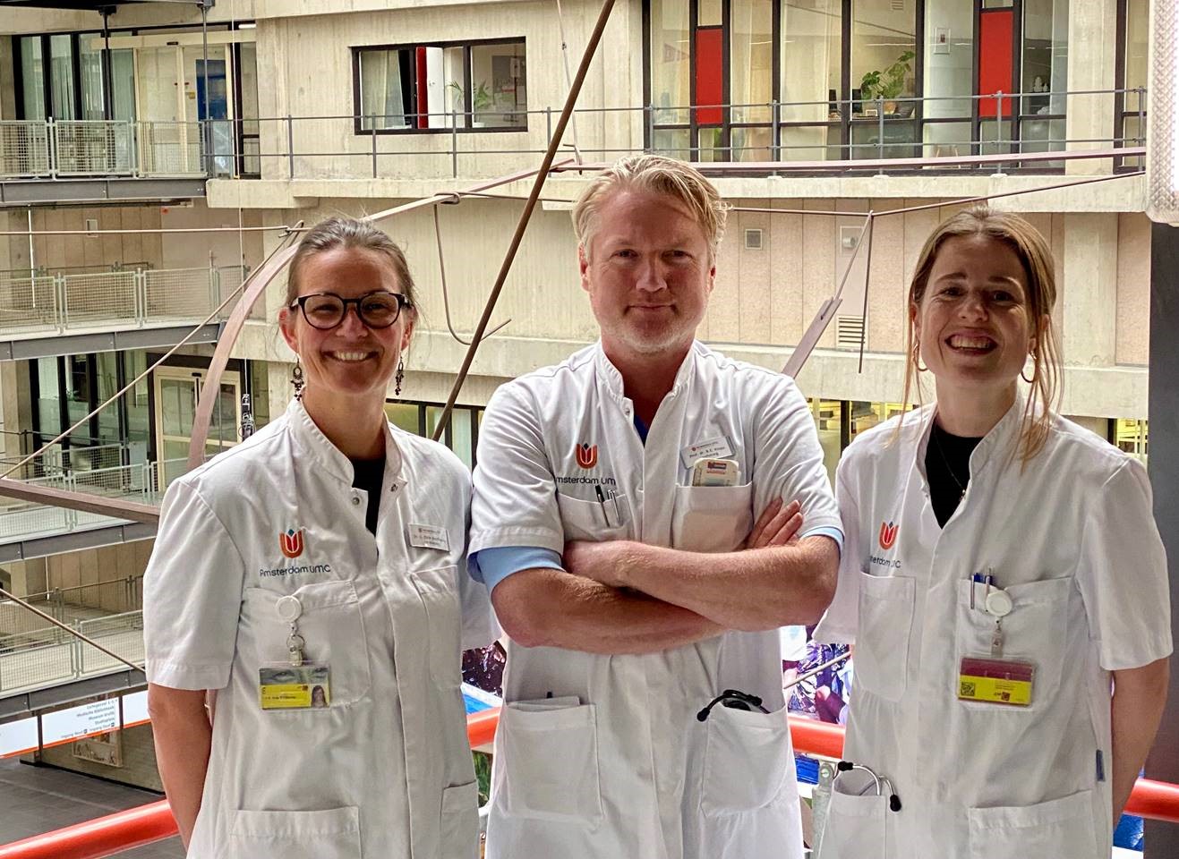 Dr. Louise Olde Nordkamp, Prof. dr. Reinoud Knops (principal investigators) and drs. Jolien de Veld (MD/PhD candidate)