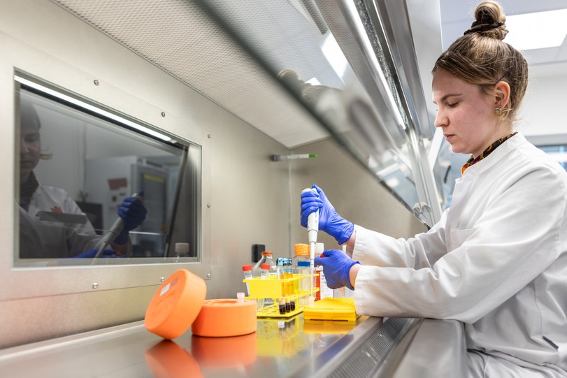 Processing blood samples at CRL