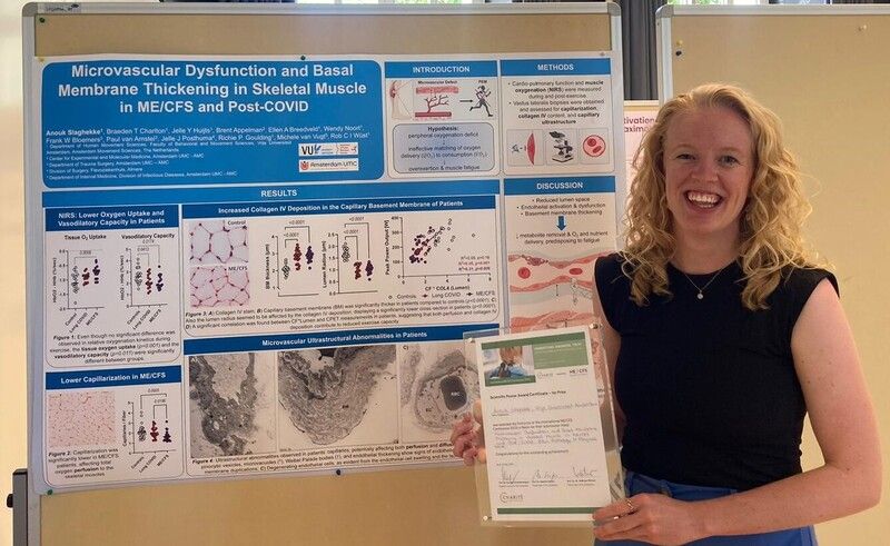 Anouk Slaghekke wins 1st prize at the international conference on Long Covid and Chronic Fatigue Syndrome in Berlin