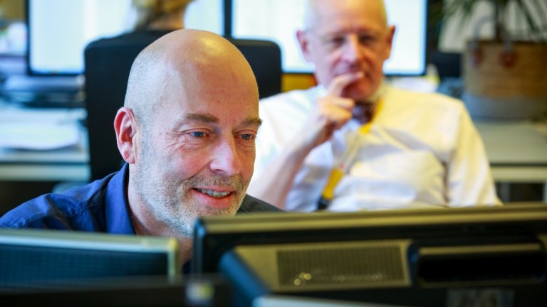 Maurits Ros (l) en Hans Meij - foto Mark van den Brink