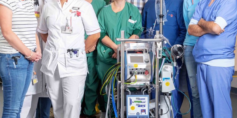 Kleine hartlongmachine redt levens