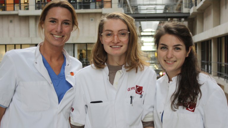 Van links naar rechts: Signe, Xenia en Niki