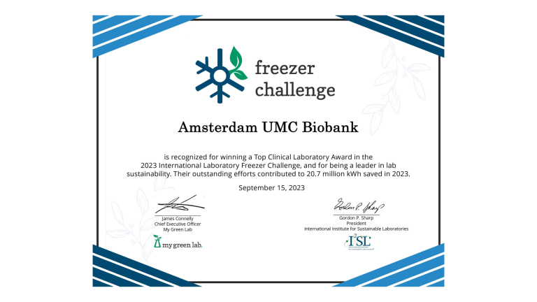 Freezer Challenge award 2023