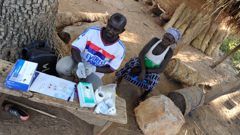 Malariaonderzoek door de afdeling Medische Microbiologie.