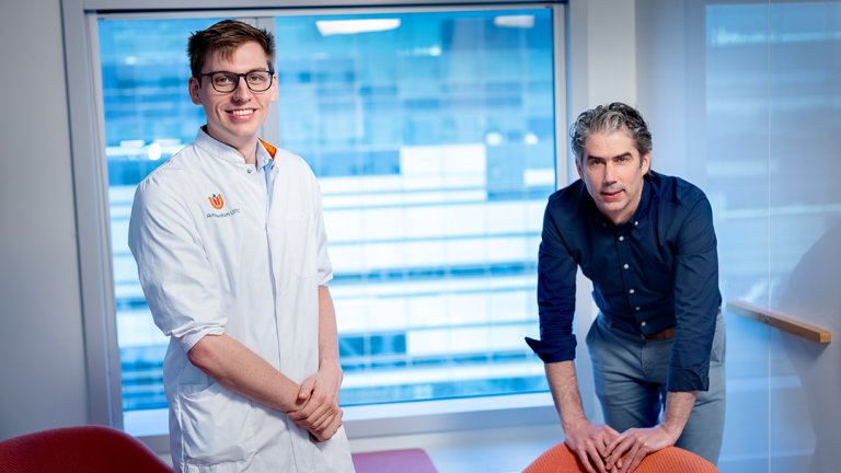 Heder de Vries (dept. Intensive Care Medicine) & prof. Coen Ottenheijm (dept. Physiology)