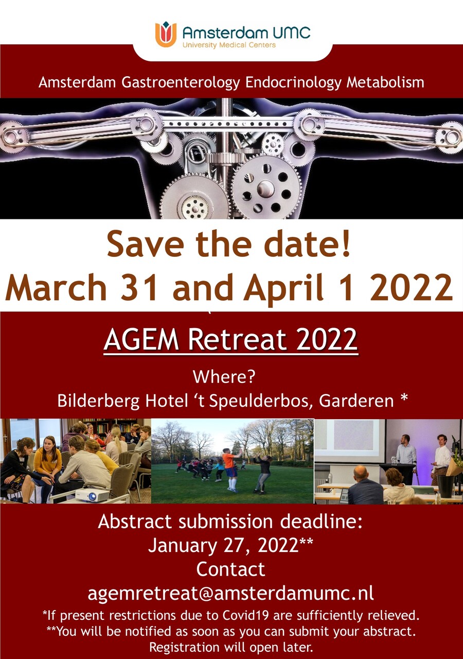 Save the date flyer AGEM retreat 2022
