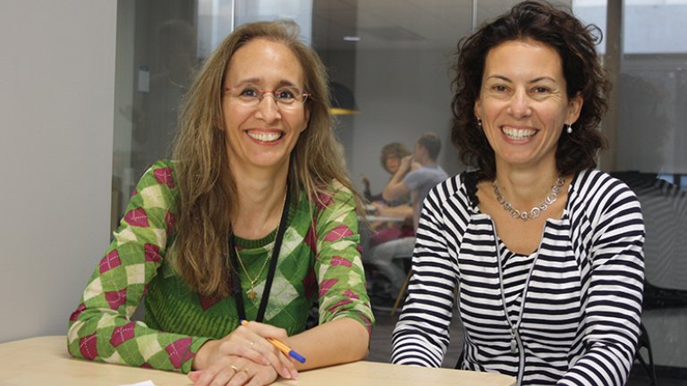 Nadine Spoelder (links) en Annemieke Heijboer