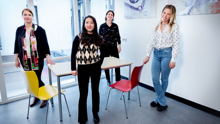 left to right: Dimitra Micha, Carmen Yap, Vivian de Waard, Mitzi van Andel