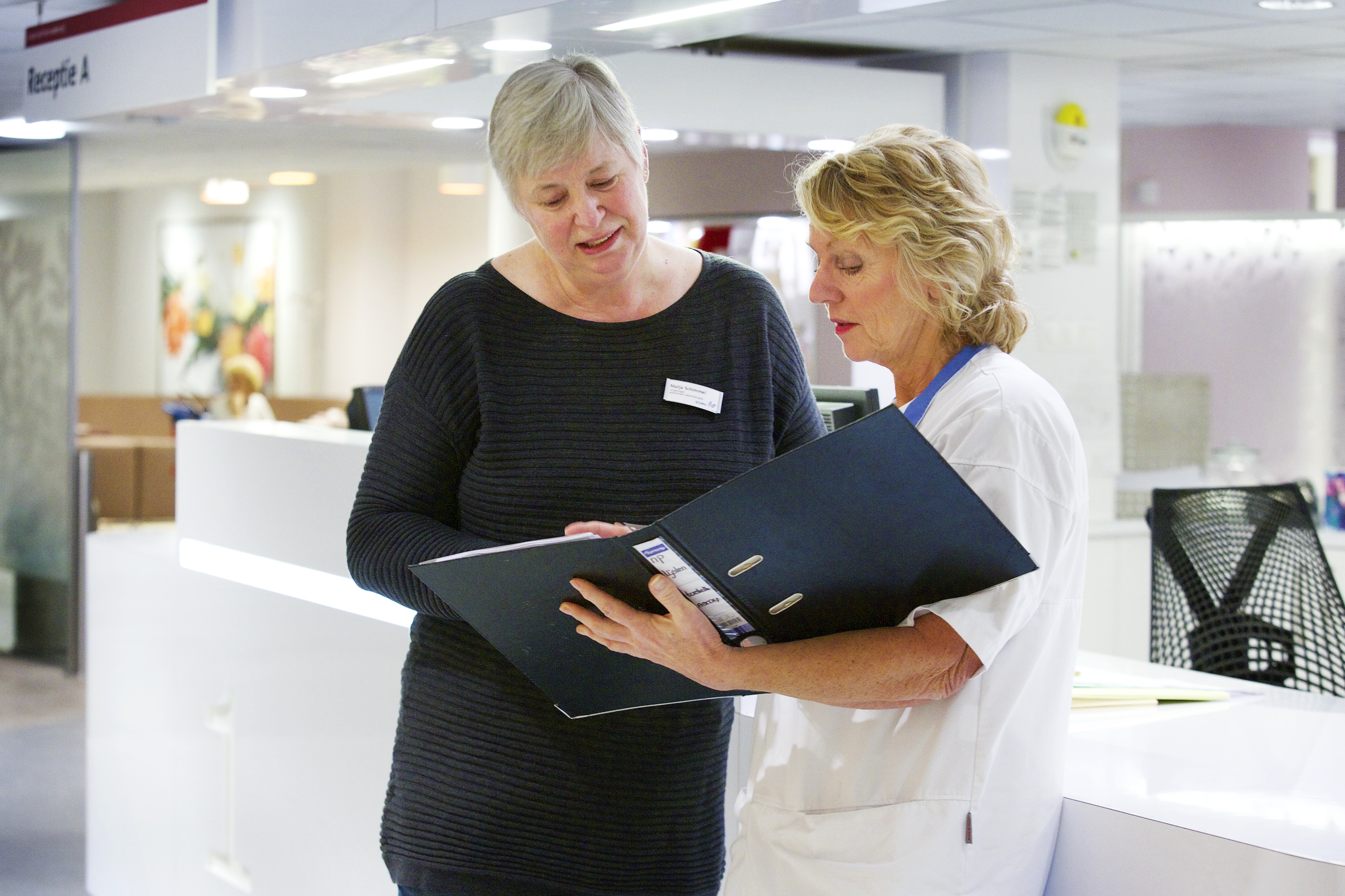 Marja werkt als vrijwilliger op de afdeling radiotherapie