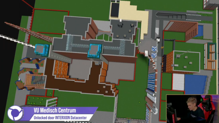 De VUmc-locatie na 1 dag bouwen.
