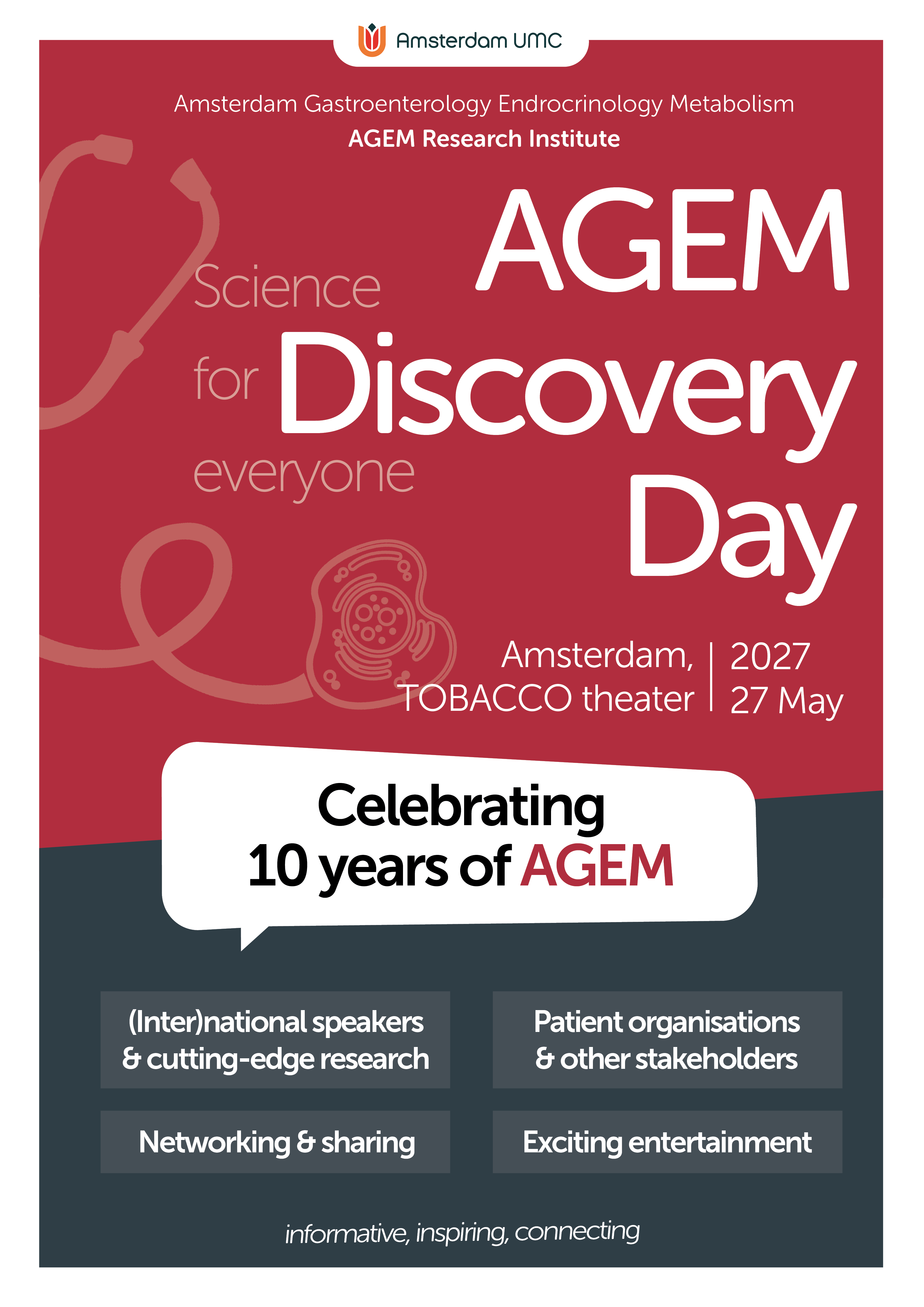 AGEM Discovery Day Save the date poster