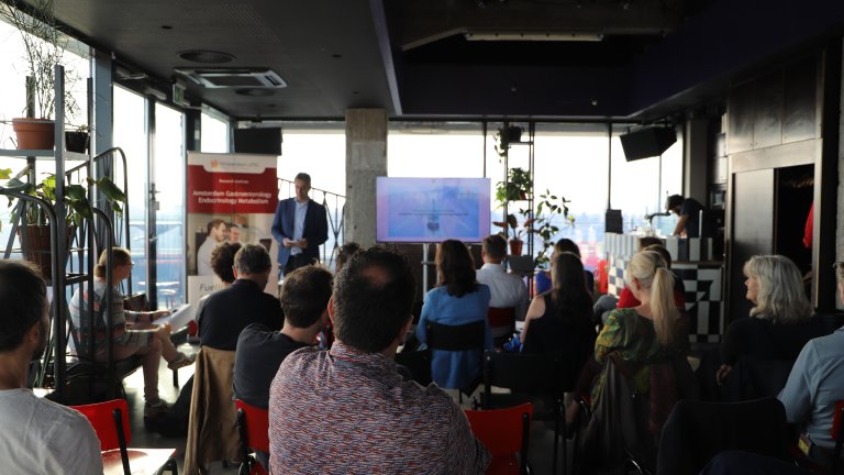Figure 2: The AGEM Food for Life event was held on the top floor of the Volkshotel in Amsterdam.