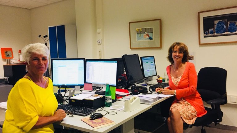 Willy Makkee (links) en Monique Egas.