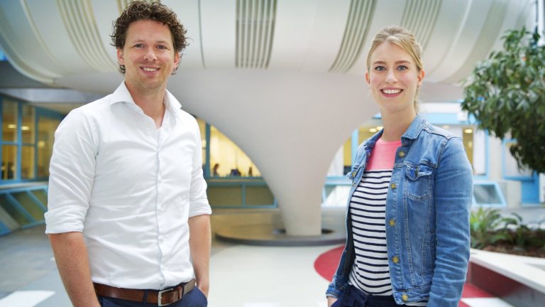 Portrait of Rik Ossenkoppele and Anita van Loenhoud of Alzheimercenter Amsterdam