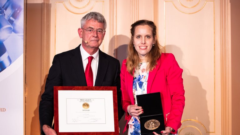 Frances de Man receives prestigious Prix Galien Research Award