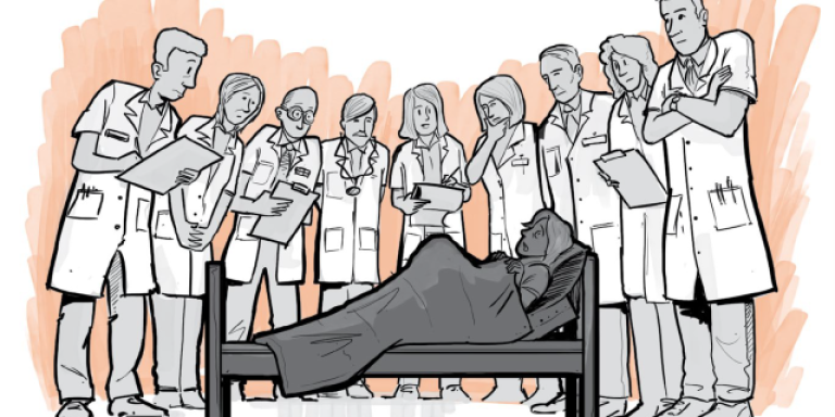 Graphic novel van ziekenhuis-medewerker die zelf patiënt werd