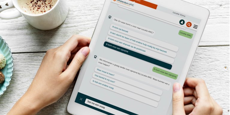 Primeur: Amsterdam UMC lanceert WhatsApp-achtige site   