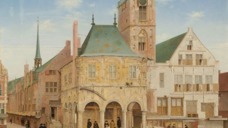 Schilderij van het Elisabeth Gasthuis. Beeld: Rijksmuseum