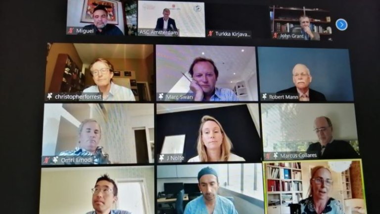 Zoom screenshot of Cleft palate master course with multiple international participants