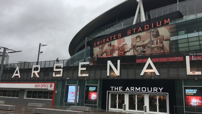 Het 'Emirates Stadium', het stadion van Arsenal FC.